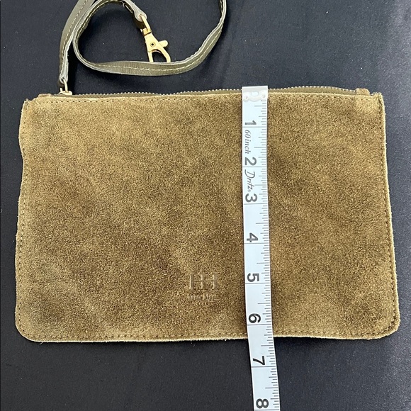 Haute Hippie | Olive Green Suede/Leather Festival Hobo Bag w/ Matching Mini Bag - Picture 16 of 16